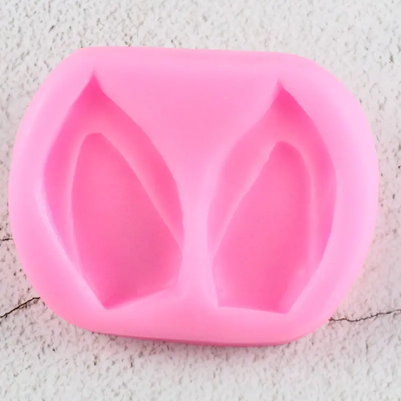 3D единорог уха силиконовые формы для детей день рождения помадка для кекса украшения торта инструменты Конфеты Форма для шоколада формы для мастики