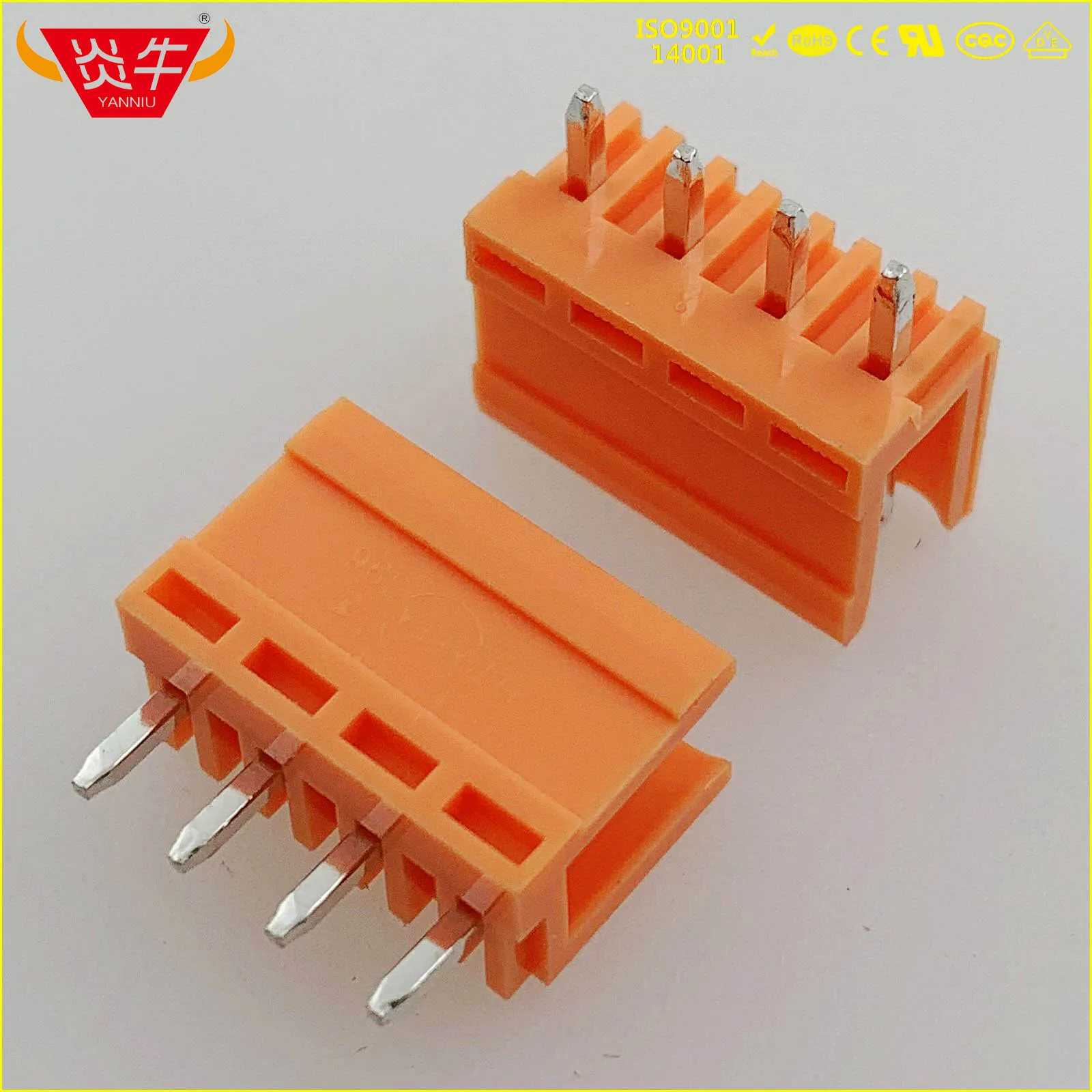 HT396V 3,96 2P~ 12P разъем печатной платы штепсельный Блок 15EDGVC 3,96 мм 2PIN~ 12PIN оранжевый проводной терминал Феникс контакт KEFA