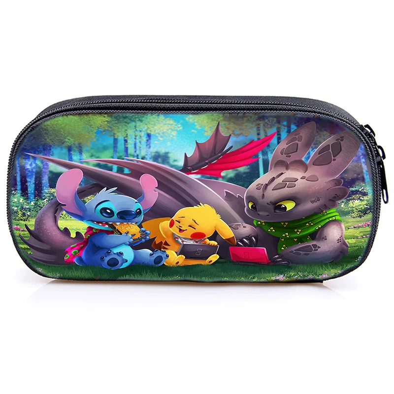С рисунком из аниме Покемон Пикачу Charmander Snorlax Иви Карандаш Чехол сумка для карандашей мода мультфильм Высокое качество красивые студенты пенал для карандашей