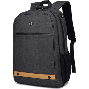 

ASDS-GOLOEN WOLF Computer Backpack, Travel Laptop Backpack with Lock Anti-Theft, Durable and Waterproof, Lightweight and Thin Co