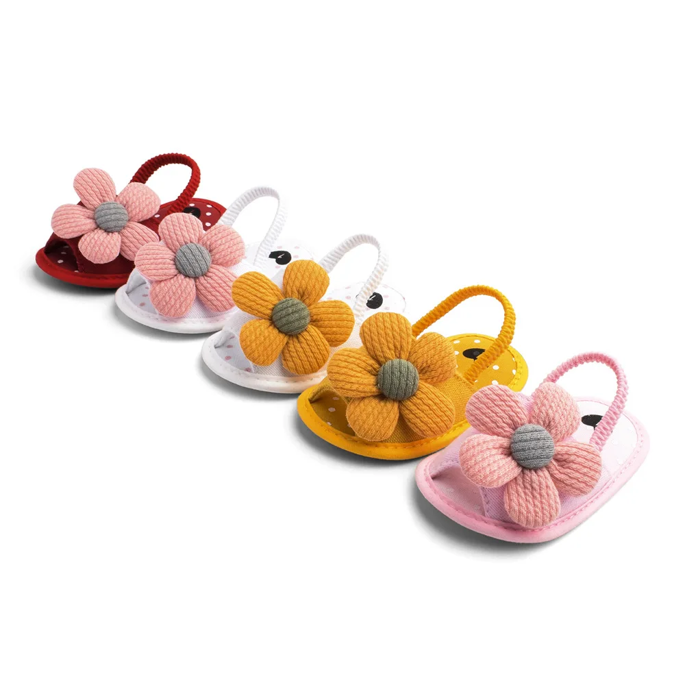 Toddler Infant Kids Baby Summer Sandals Girls Princess Sandals Sunflower Soft Sandals Crib Shoes First Walkers Infant Shoes 2