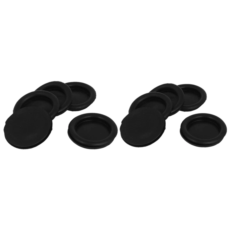 

10 Pcs Black Rubber Closed Blind Blanking Hole Wire Cable Grommets , 5 Pcs 70Mm with 5 Pcs 60Mm
