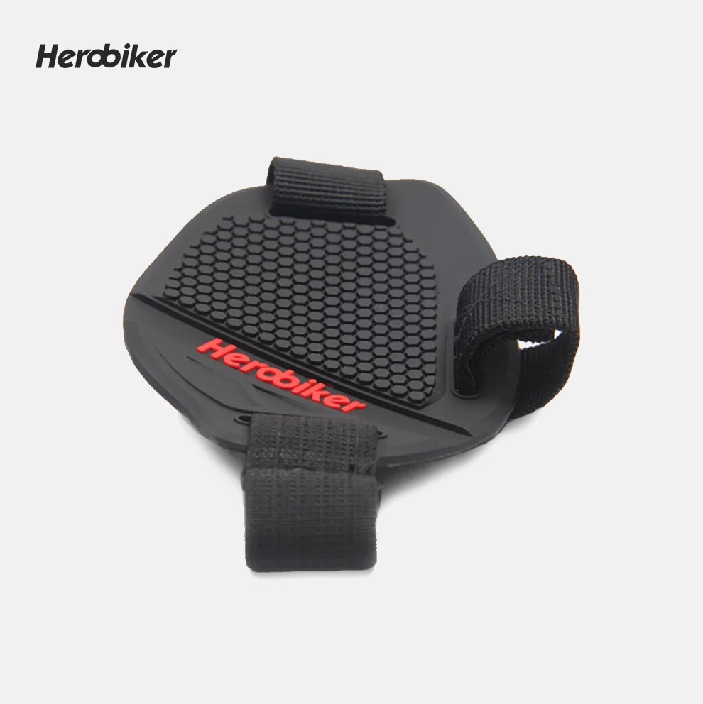 Herobiker мотоцикл Shift Ferrule с стопами клей для ухода за обувью крышка киоски коврик для барной стойки Защита передач обувная крышка