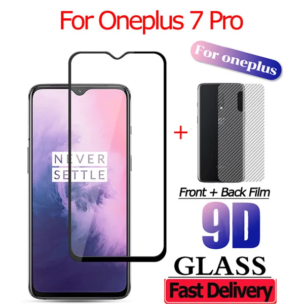 7 Pro 2-in-1 Передняя+задняя стекло Oneplus-7 Pro закаленное стекло на One Plus 7 Pro защитное стекло One plus 7 стекло ВанПлюс 7 Про защитное стекло на ван плас 7 про защитная пленка ван плас 7 защитное стекло Oneplus 7 Pro glass - Цвет: 7 Pro 2-in-1
