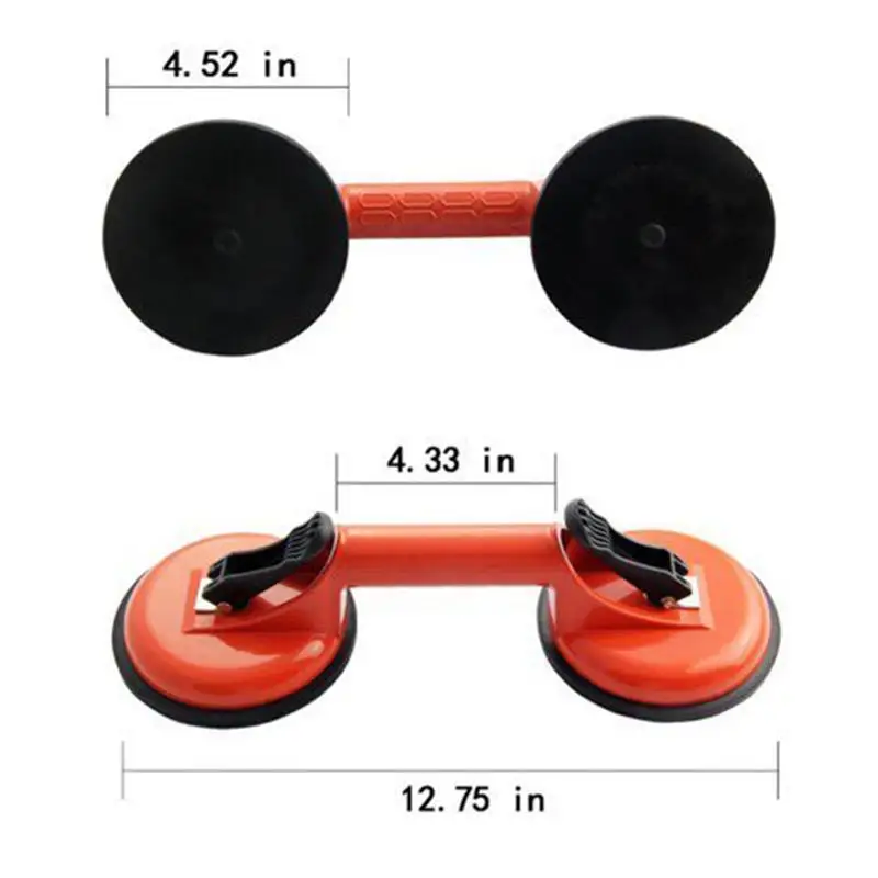 Industrial Grade Ceramic Glass Suction Cup anti-scratch Double Claw Round Rubber Suction Cup Aluminum Alloy Household