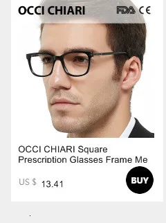 OCCI CHIARI, оправы для очков, оптические очки, очки Gafas, прямоугольные мужские черные оправы для очков по рецепту, прозрачные линзы, W-CAPATI