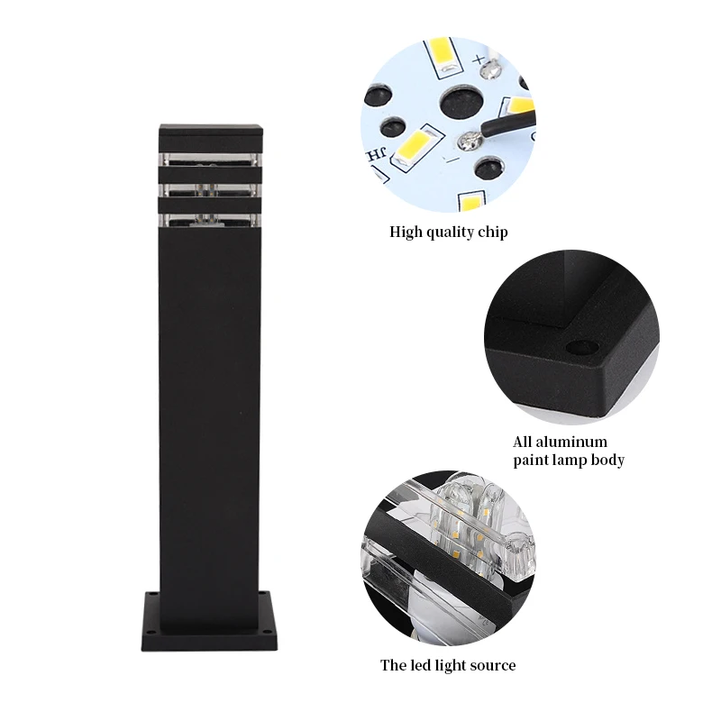 10 Вт уличный светодиодный светильник для газона Водонепроницаемая алюминиевая декоративная лампа для сада, сада, двора, виллы, пастбища, дорожные огни