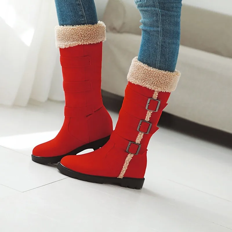 

Winter New Style Low Heel Casual Tube Boots Furry Snow Boots 40-43 Yards WOMEN'S Shoes