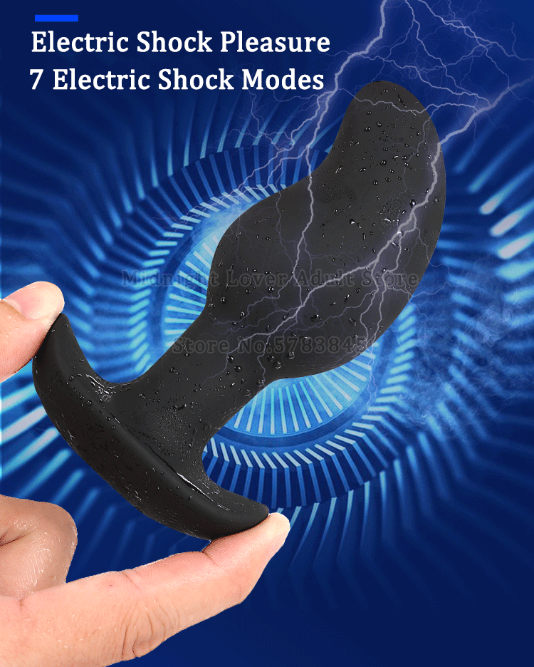 Vibromasseur Anal Télécommandé Wearble - Plug Prostate G-spot - Silicone/TPR Noir - Neuf