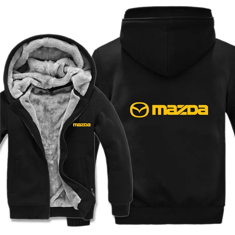Толстовки с капюшоном для Mazda, зимняя мужская повседневная шерстяная флисовая куртка для мужчин, Свитера для Mazda, пуловер