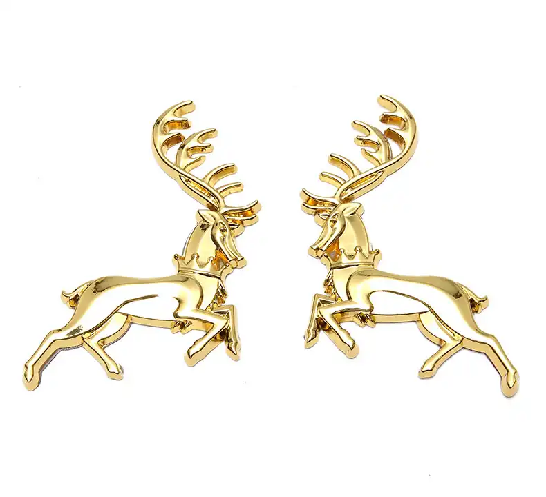 3d金属鹿車のロゴステッカーヘラジカスタイリング車体トランクエンブレムバッジアクセサリーamgテスラスズキミニシトロエンシボレー 車のステッカー Aliexpress