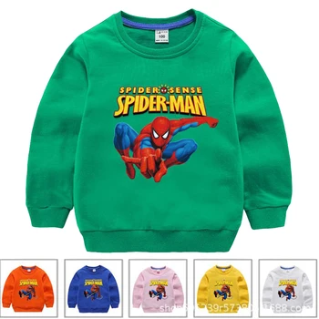 

Boys spring and autumn Clothes Children 2019 Brand Tee Shirt Fille Cotton Tops Kids Clothing Spiderman Pattern Baby Boy T-shirts