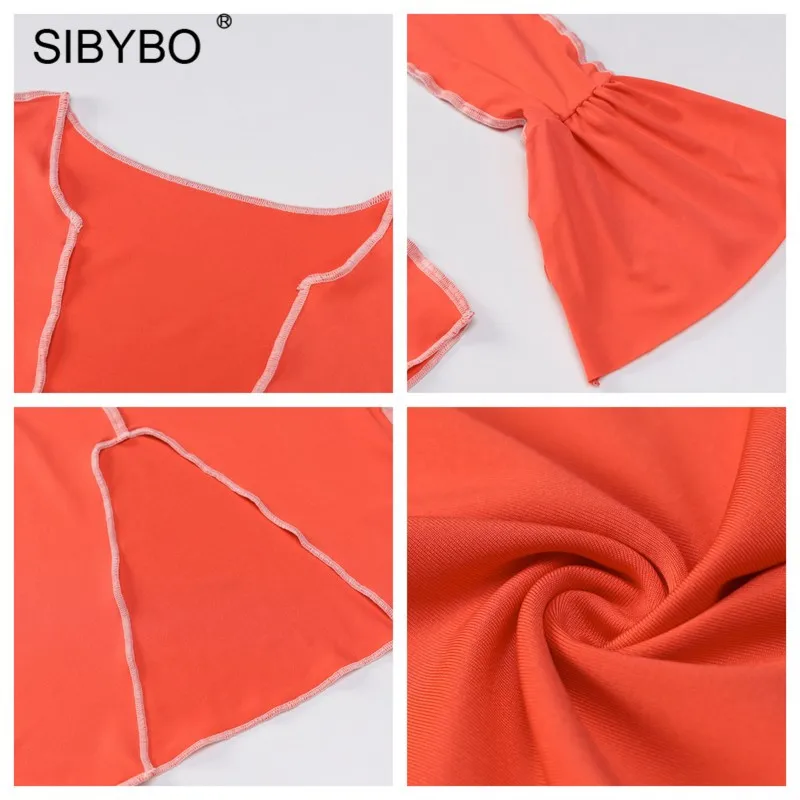 Женский спортивный костюм SIBYBO повседневный в полоску из двух предметов для