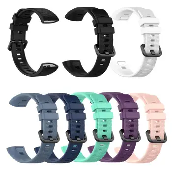 

Replacement Watches Straps Solid Color Silicone Soft Smart Watch Strap Replacement for Huawei Band 3 Pro