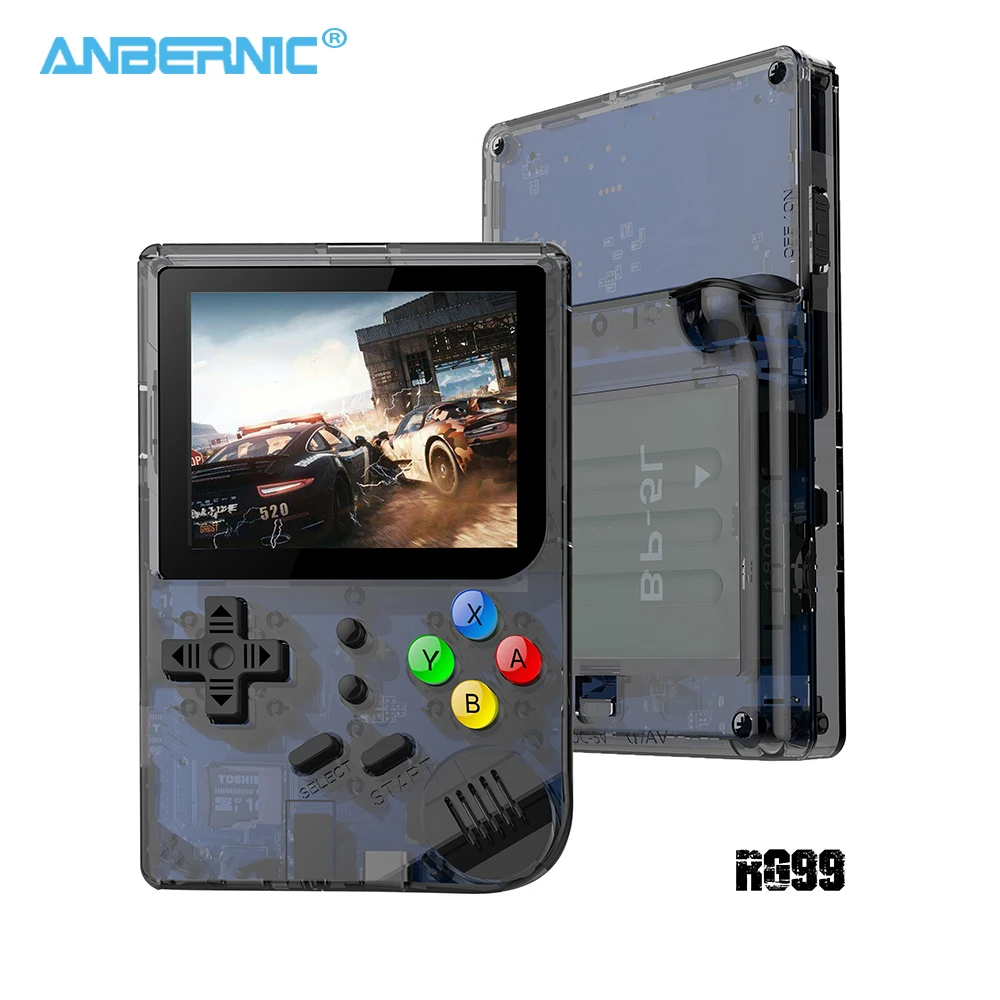 ANBERNIC - RG99 Retro Game Console FC Video Games Portable Consola 16G TF 2000 Games Tony System Retro Mini Handheld Game Player