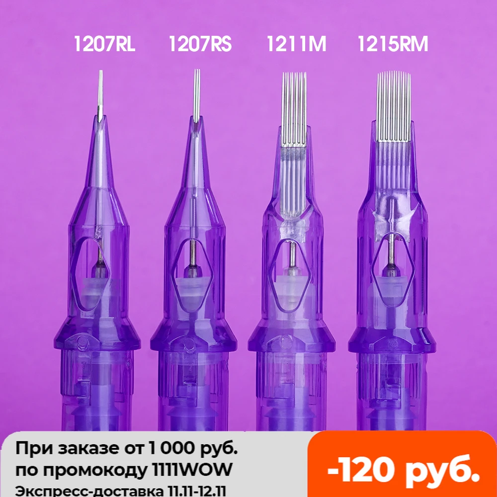 20pcs/lot 0.30MM/0.35MM 100% Original MAST Pro Sterilized Magnum M Tattoo Needle Cartridge Permanent Makeup Accessories | Красота и