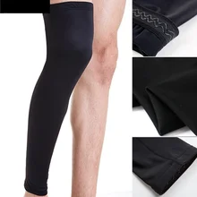 

1Pcs Leg Compression Sleeve Men Youth Basketball - Sports Footless Calf Compression Socks Knee Brace Support Helps Arthritis