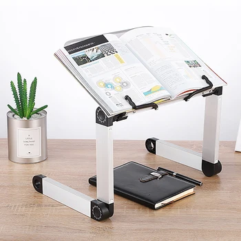 

Creative Aluminium Alloy 360 Degree Adjustable Book Reading Shelf Older Books Reading Bookshelf Laptop Holder Stationery Durable