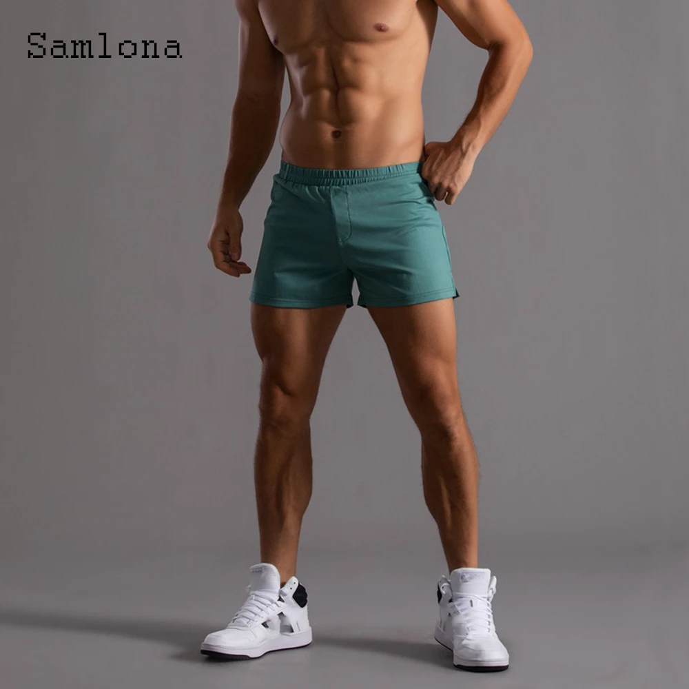 Plus Size 4xl Men Fashion Leisure Shorts 2022 Summer Ultrashorts Sexy Elastic Wiast Skinny Shorts Male Casual Beach Short Pants
