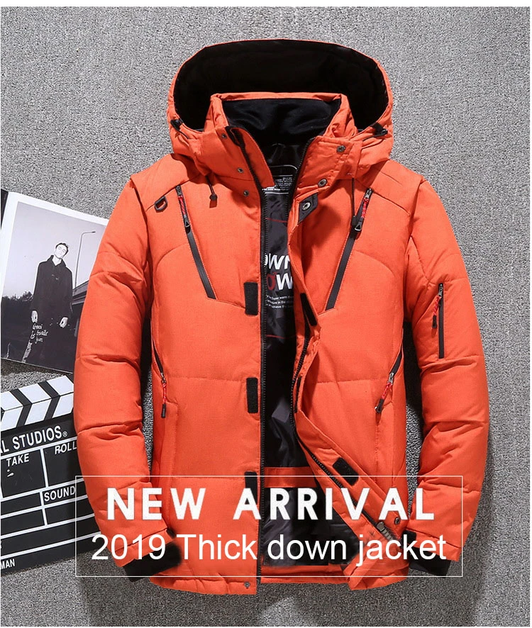 Parka naranja hombre Clearance