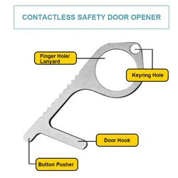 No Touch Door Opener Tool Mini Reusable Handle Tools Press Elevator Button Hand Stick For Home Outdoor Hooks Rails Aliexpress