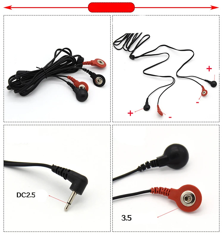 Electric Shock Wire Electrical Set Electro Cable To Connect Stimulation Penis Ring Anal Plug Medical Theme Sex Toy Accessories