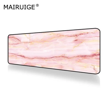 

Large Mouse Pad XXL Pc Shiny Rose Gold White Marble DIY Custom Padmouse Gaming Mousepad 900x400mm/70X30CM for Rainbow Six Siege