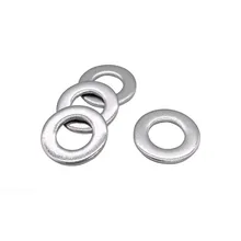 

M1.6M3M2M2.5M4M5M6M8M10M12M16M20M24M27 GB97 A2 Spacer 304Stainless Steel Washer Plain Gasket for Screw Bolt Flat Metal M3Washer