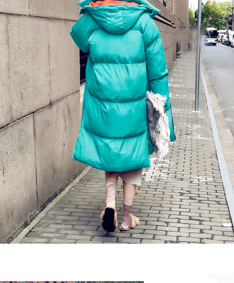Женское зимнее хлопковое пальто больших размеров X-Long, свободный пуховик с капюшоном, Женская парка, толстая теплая куртка размера плюс, зимние пальто