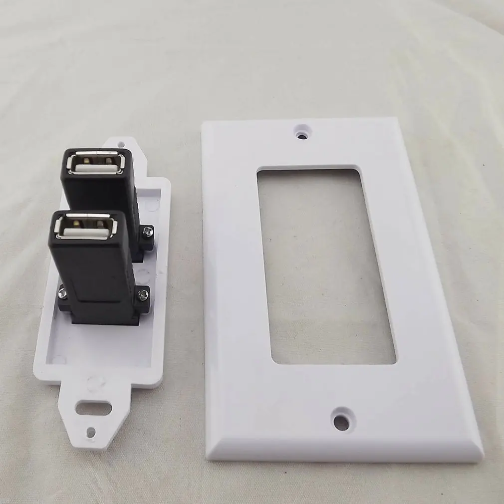 Двойной Usb 3,0 Keystone настенная розетка с выходами на выходе розетка чехол для передней панели свинцовая настенная панель Full Hd 1080 ТВ кабель панель