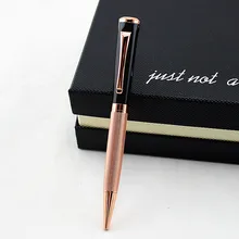 Креативная металлическая вращающаяся Шариковая ручка для школьный канцелярский подарок роскошная ручка для гостиницы бизнес офисная Фирменная шариковая ручка