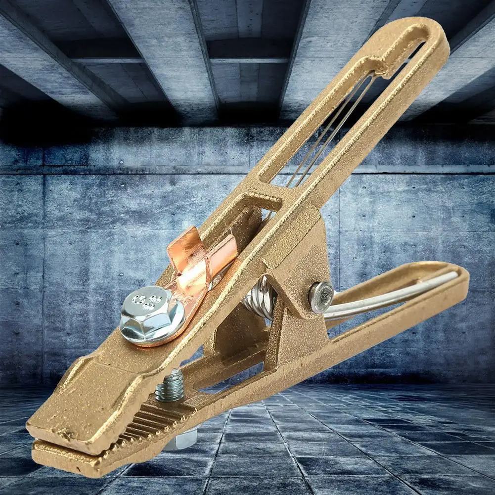 260A Welding Accessories Clamp Grounding Clamp A-shaped Heavy Duty Earth Clamp Antioxidant Brass Multipurpose Welding Ground for Shipyards