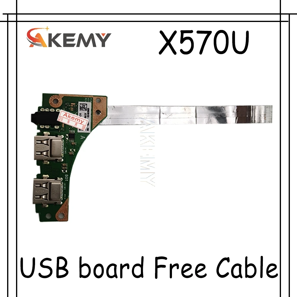 For Asus YX570U YX570UD X570U X570UD IO USB Headphone jack Board with cable