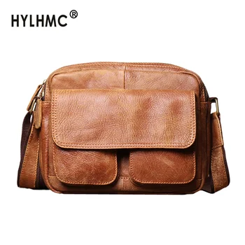 

Factory New Small Bag Men's Leather Shoulder Bag Frosted Leather Cross-body Bag Fashion Wild Small Square Bag Vintage Soft