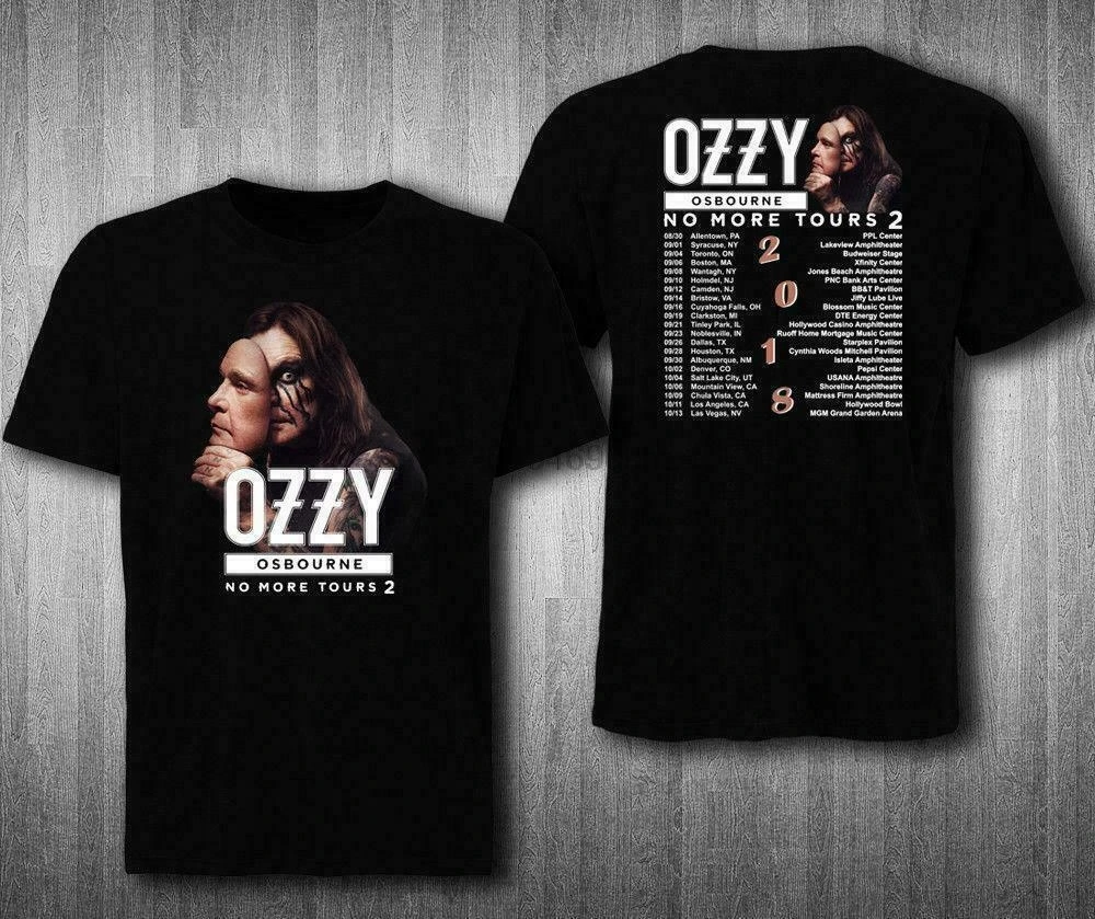 Новинка OZZY osосвен больше не туров 2 2018 боковая рубашка США размер S-XXXL ZM1 | Мужская
