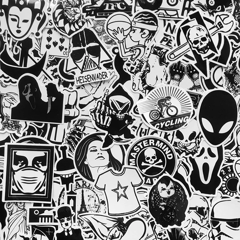 black and white 120pcs 3gai