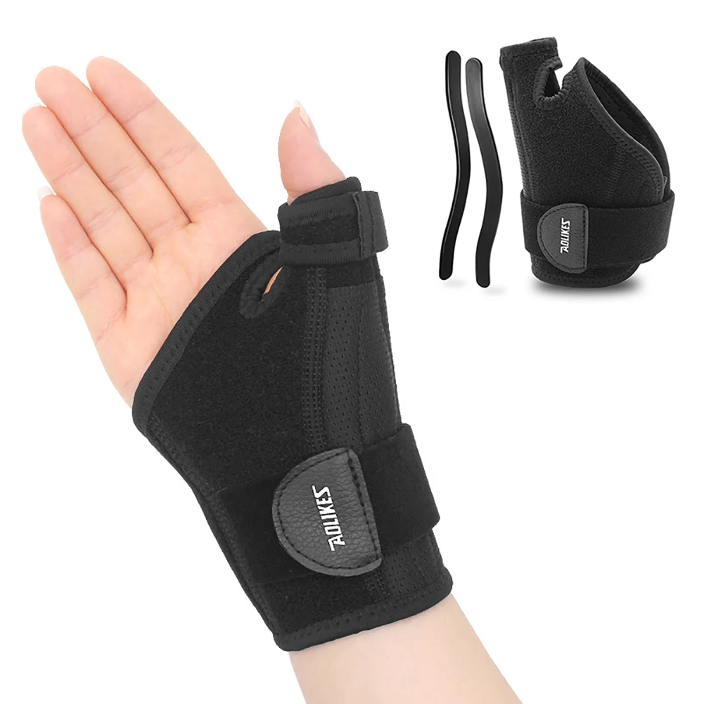 1PCS Wrist Brace Support Fitted Right/Left Thumb Stabilizer Adjustable Wrist Support Wrap for Volleyball Badminton