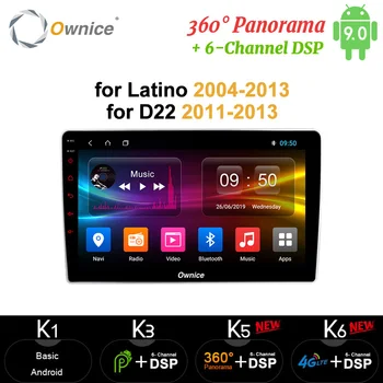 

Ownice Android 9.0 Car GPS Player DVD Radio Navi Vedio 4G LTE SPDIF DSP 360 Panorama for Nissan Latino 2004 - 2013 D22 2011-2013
