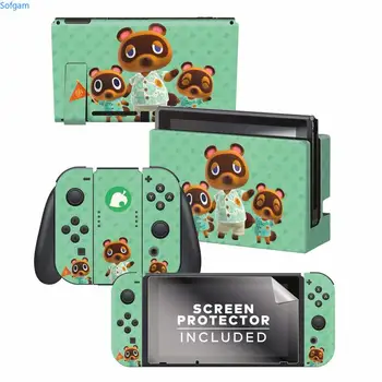 

Controller Gear Authentic and Animal Crossing: New Horizons - Tom Nook & Team Nintendo Switch Skin Bundle - Nintendo Switch