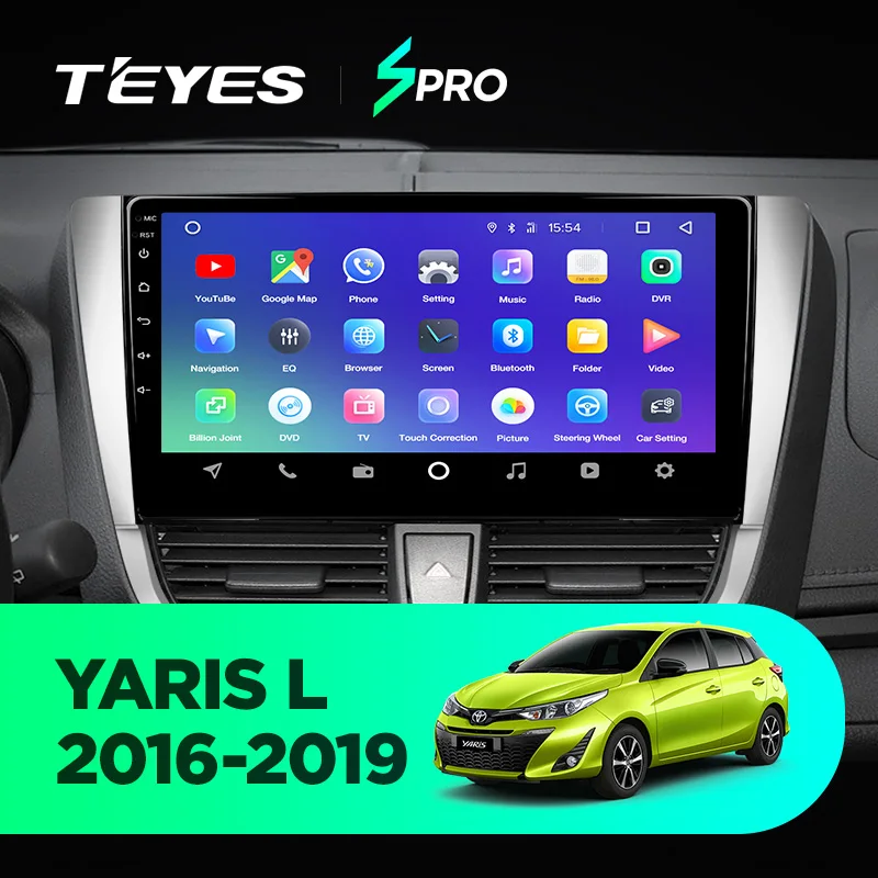 TEYES SPRO Штатная магнитола для Тойота Ярис Toyota Yaris L Android 8.1, до 8-ЯДЕР, до 4+ 64ГБ 32EQ+ DSP 2DIN автомагнитола 2 DIN DVD GPS мультимедиа автомобиля головное устройство