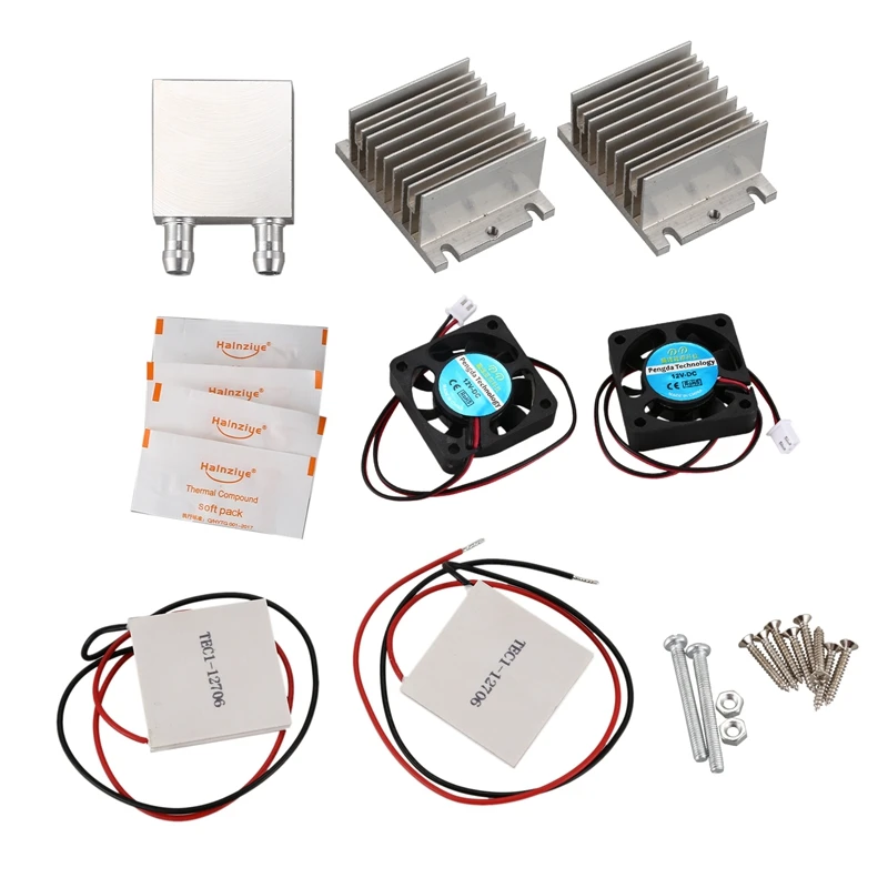 

Refrigerator Heat Sink Diy Kit Homemade Small Air Conditioner 12V Small Refrigerator Semiconductor Components