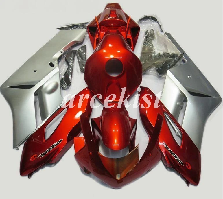 

OEM Quality New ABS Injection mold Full Fairing Kit Bodywork fit for CBR1000RR 1000RR 2004 2005 04 05 custom red silver