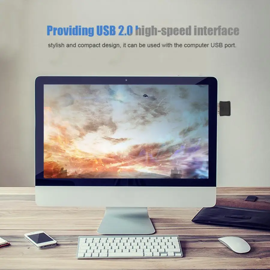 Черный Мини USB2.0 беспроводной сетевой адаптер 2,4-2,4835 ГГц WiFi сетевой адаптер