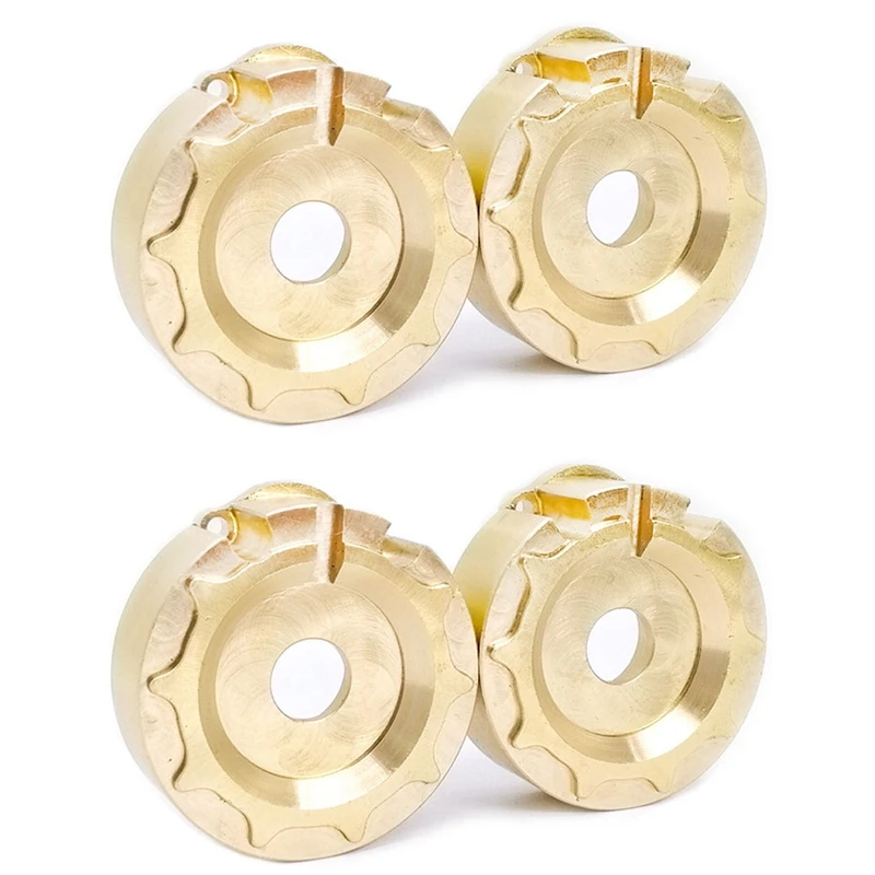 

4Pcs for TRX-4 Brass Counterweight Balance Weight Tire Portal Drive Housing for 1/10 RC Crawler for Traxxas TRX4 Axle Upgrade Pa