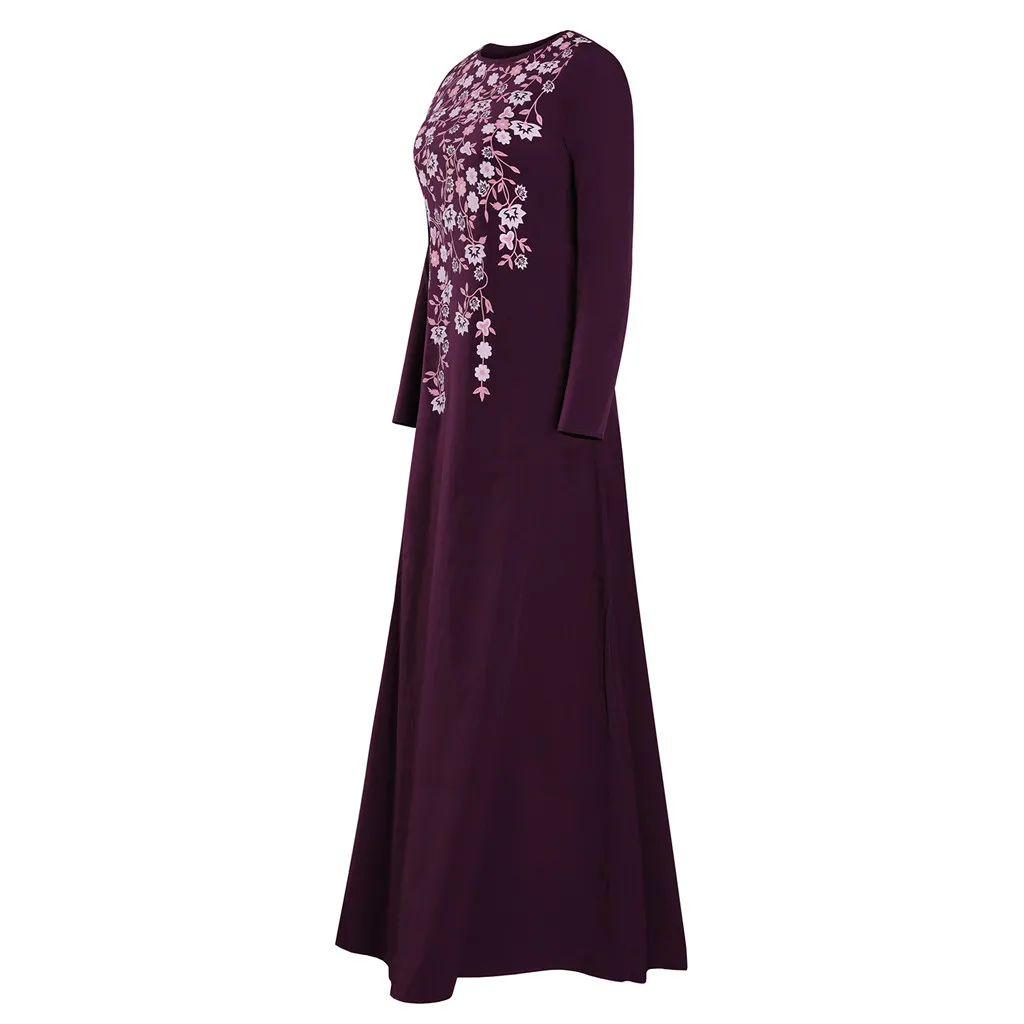 KANCOOLD женское мусульманское платье размера плюс 5xl турецкий кафтан марокканский кафтан хиджаб вечернее платье мусульманская одежда