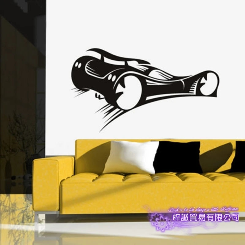 F1 Car Sticker Vehicle Decal Formula racing Cars Posters Vinyl Wall Decals Pegatina  Decor Mural Car Sticker