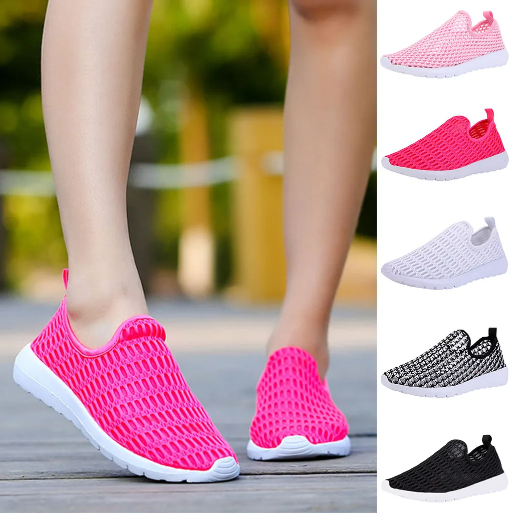 Модные женские кроссовки; дышащая обувь на плоской подошве; женские слипоны; Вулканизированная обувь; спортивные женские летние спортивные беговые кроссовки;#809