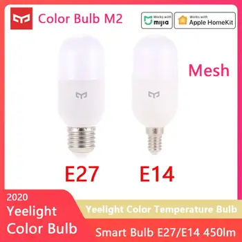 

Yeelight Color Temperature Bulb M2 Bluetooth Mesh E14 E27 Bluetooth Mesh App Control Work For Apple Homekit Mihome APP Via Hub