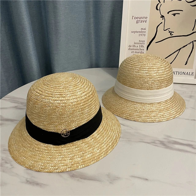 chanel raffia hat