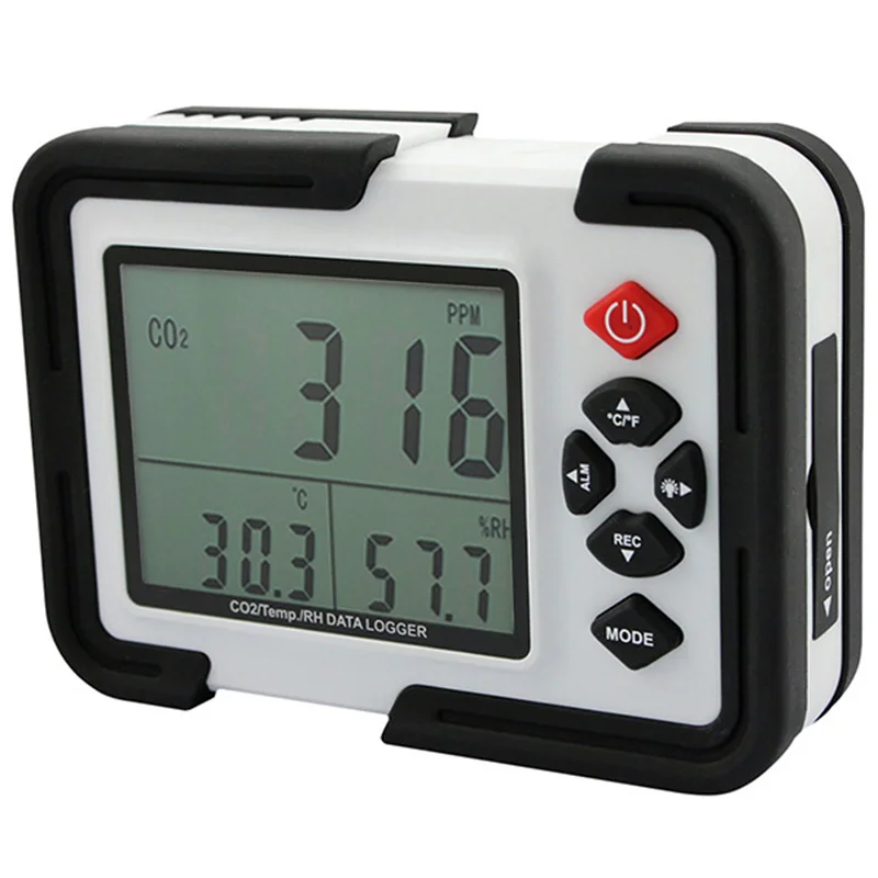 

Digital CO2 Meter Gas Monitor Detector HT-2000 Portable Carbon Dioxide Analyzer 9999ppm Temperature Relative Humidity Test